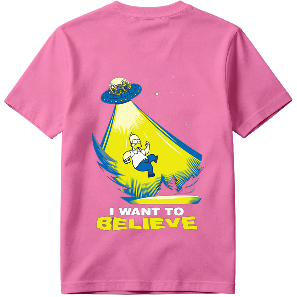 The Simpsons Homer Abduction I Want to Believe - Tee