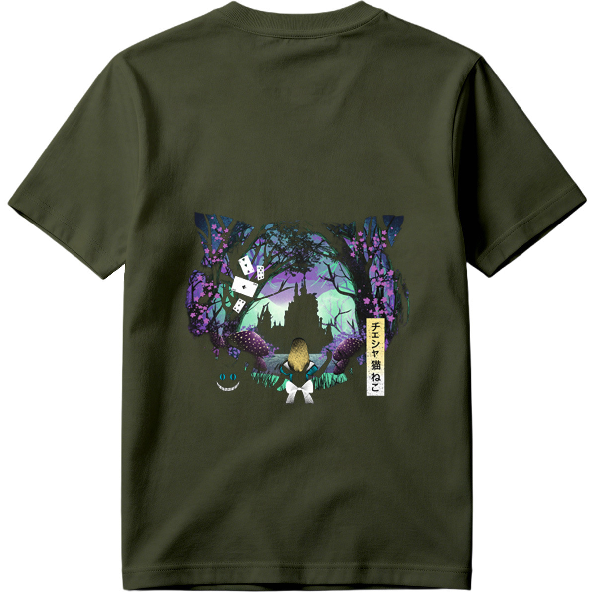 Alice in Wonderland: Cheshire Cat and Alice - Tee
