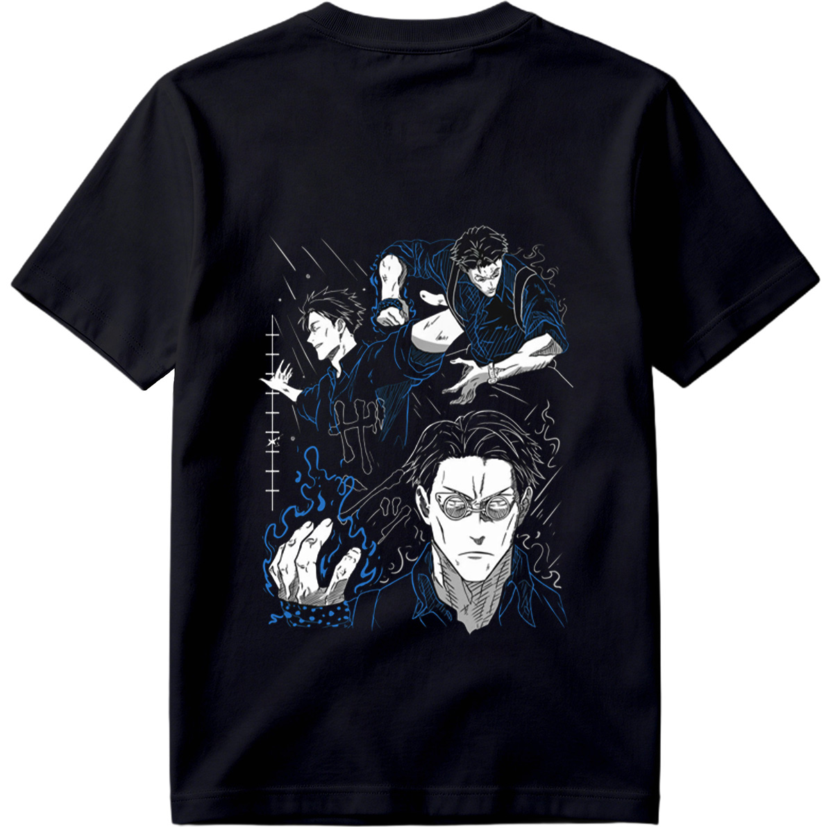 Jujutsu Kaisen: Sukuna, Megumi Fushiguro, and Satoru Gojo - Tee