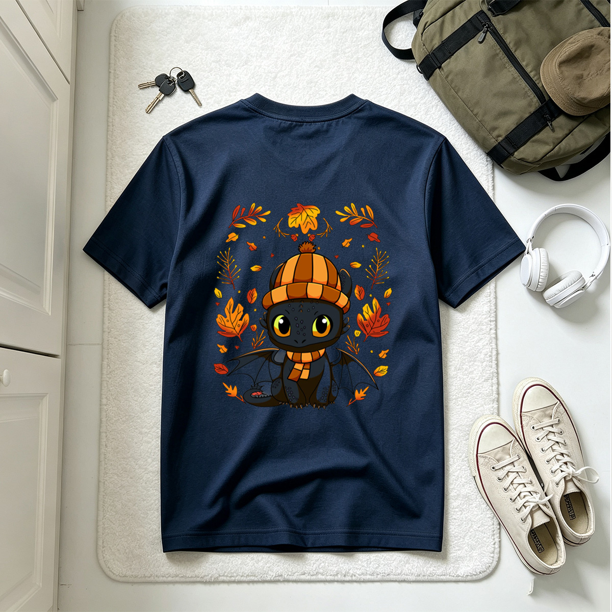 How to Train Your Dragon: Toothless in Autumn Attire - Tee