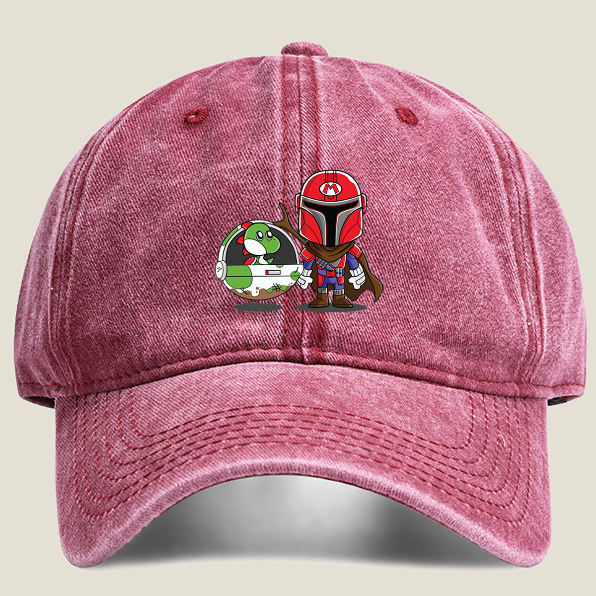 Mario Mandalorian with Yoshi in Space Pod - Hat