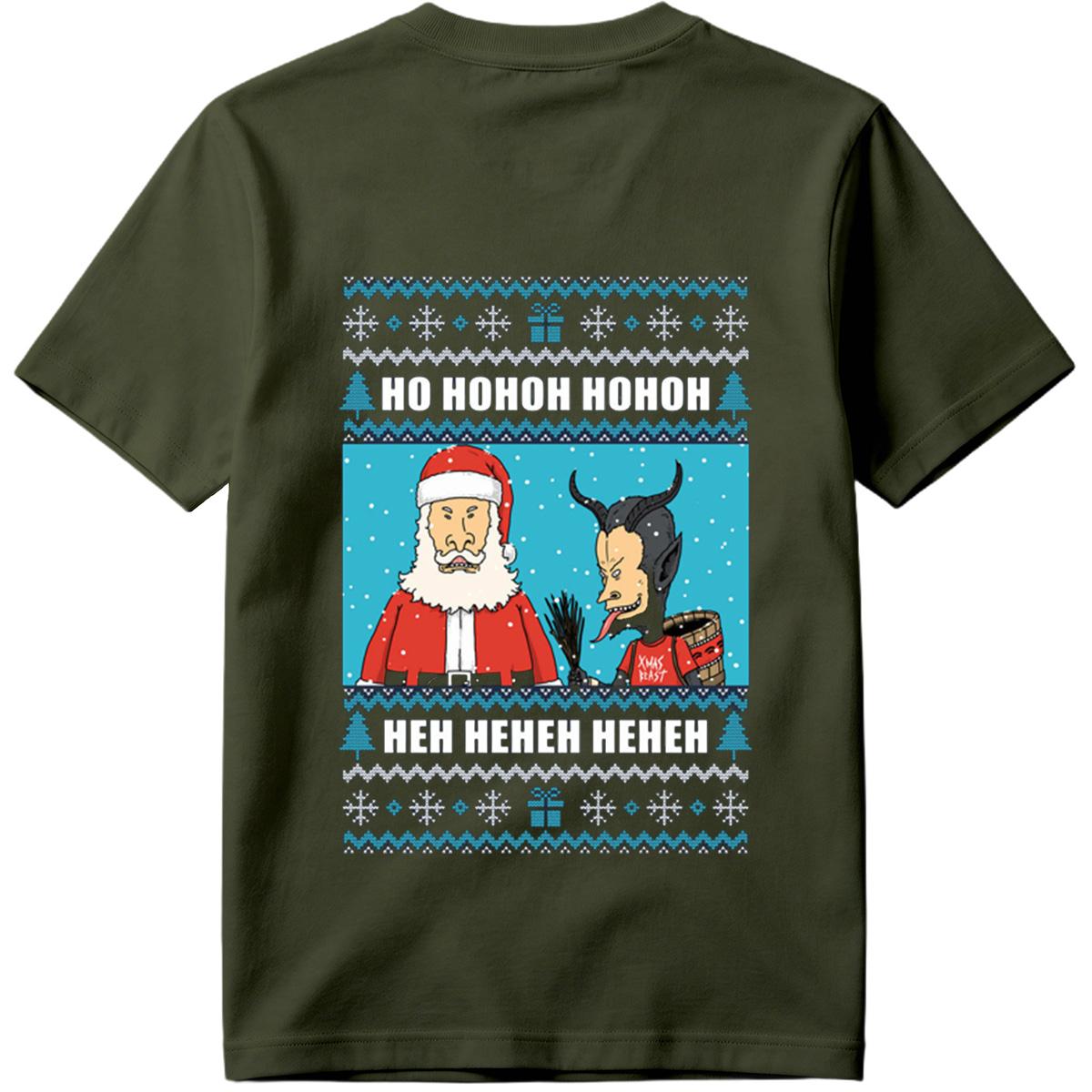 Santa and the Xmas Beast: Ho Ho Ho, Heh Heh Heh - Tee
