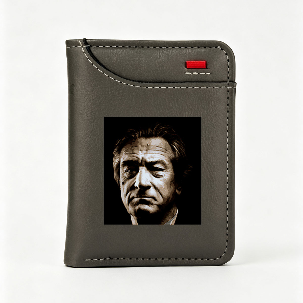 Robert De Niro in a dramatic close-up portrait - Vertical Style Wallet