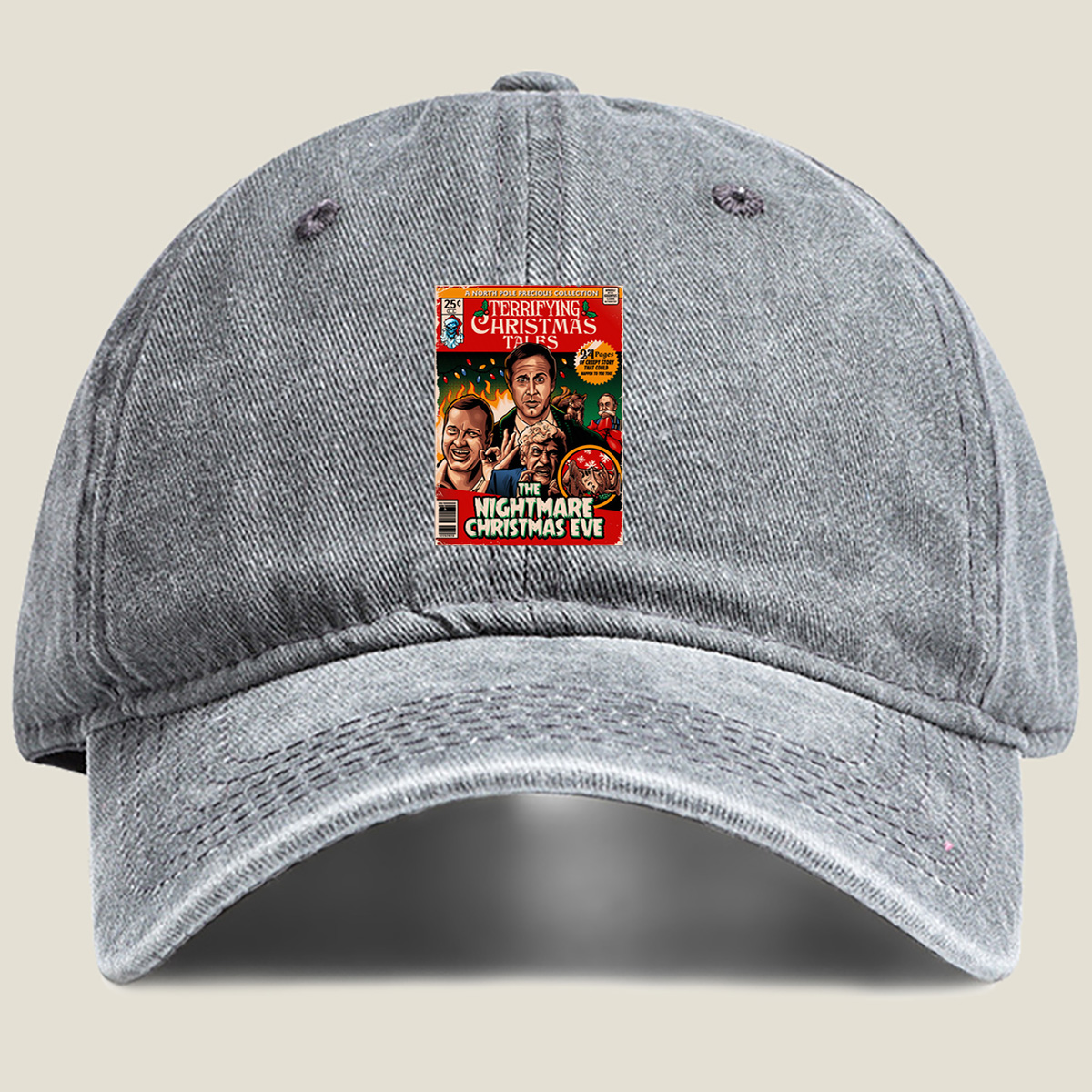Terrifying Christmas Tales: The Nightmare Christmas Eve - Washed Denim - Baseball Cap