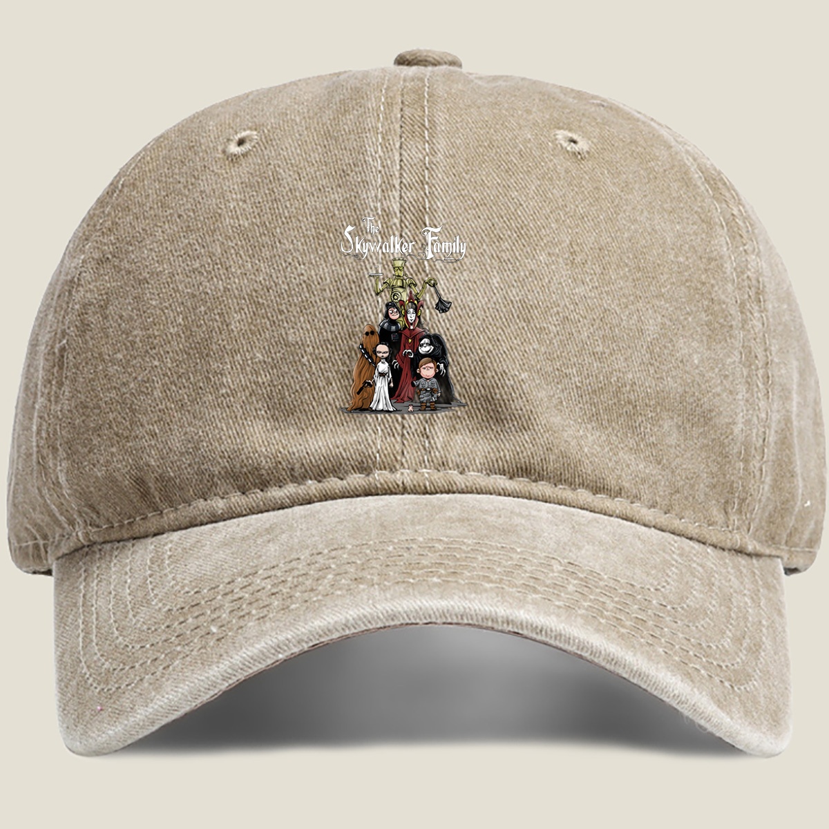 The Skywalker Family: A Star Wars Character Parody - Washed Denim - Baseball Cap