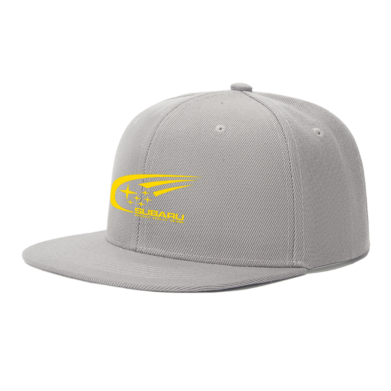 Flat Brim Baseball Cap Subaru World Rally Team Logo Print Streetwear Underground Skate Style for Basketball Court Skate Park Urban Riders Racers and Street Culture Enthusiasts