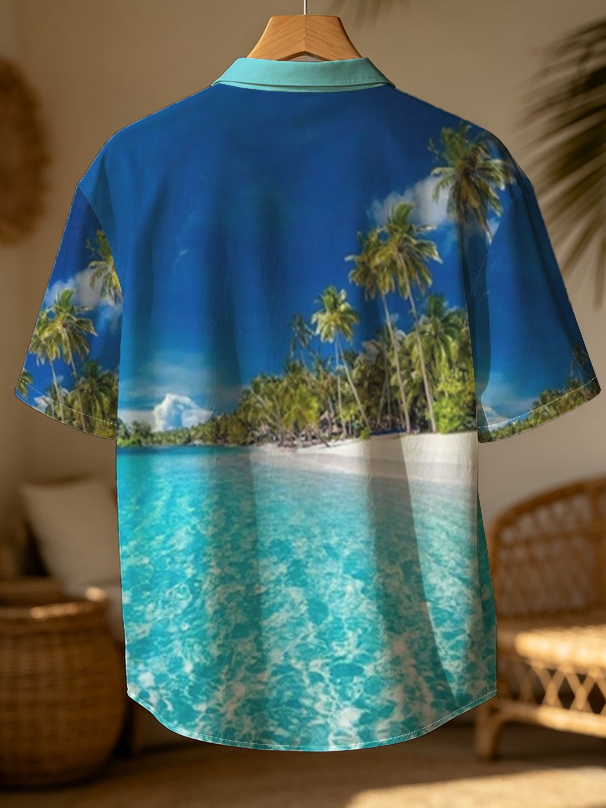 Crystal Clear Waters and Palm Trees on a Tropical Beach -  Shirt