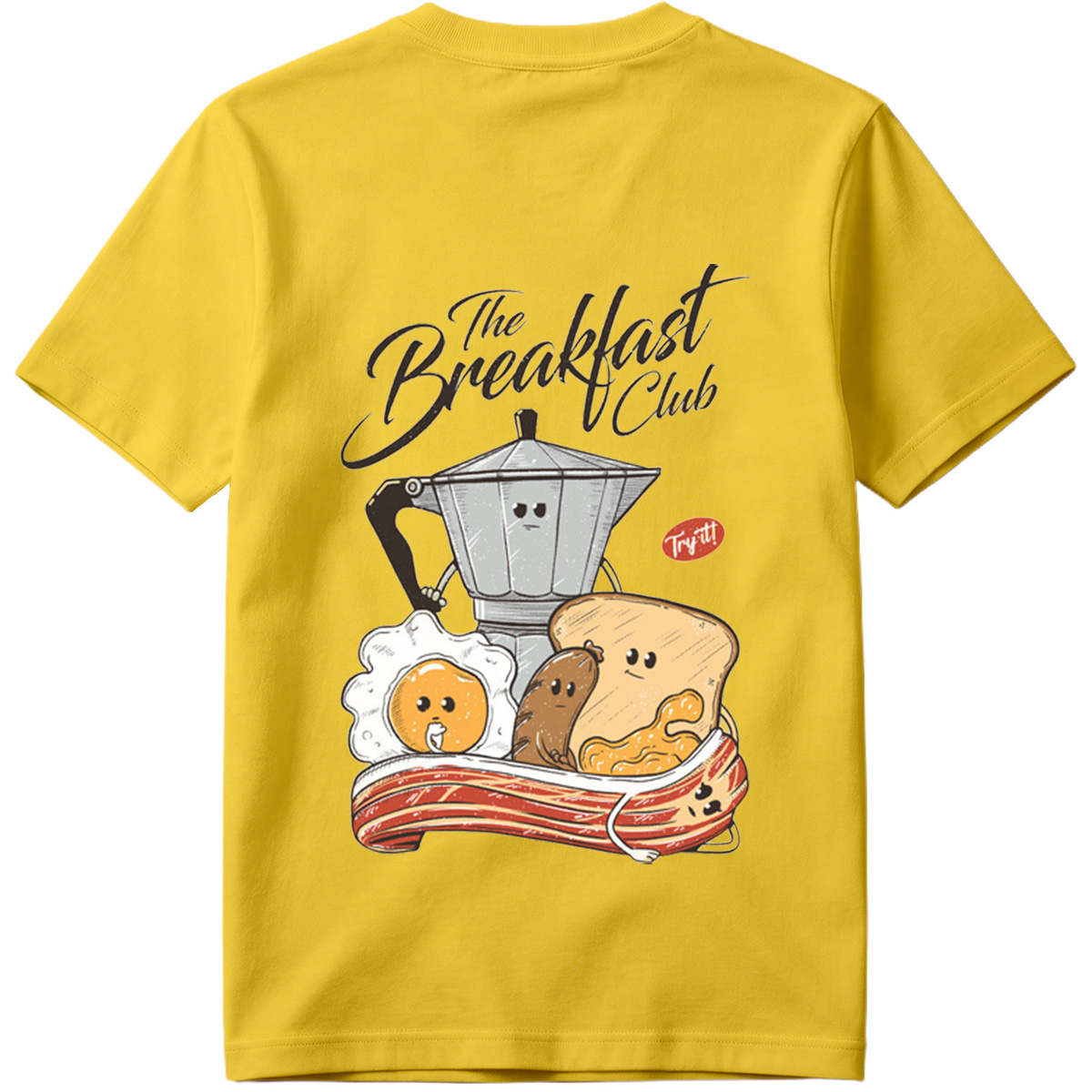 The Breakfast Club: Coffee Pot, Egg, Sausage, Toast, and Bacon - Tee