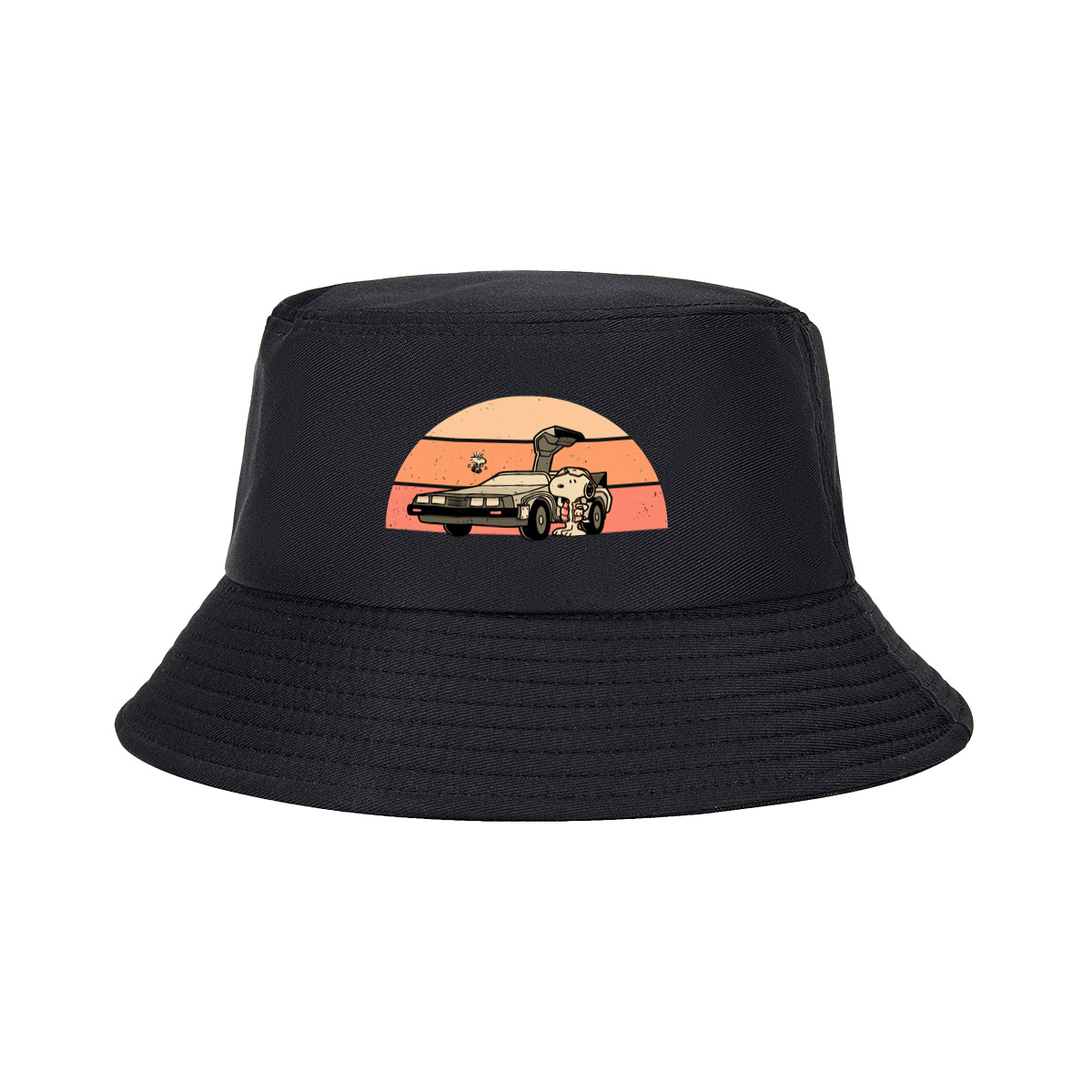 Snoopy and Woodstock in a DeLorean - Fisherman's Hat