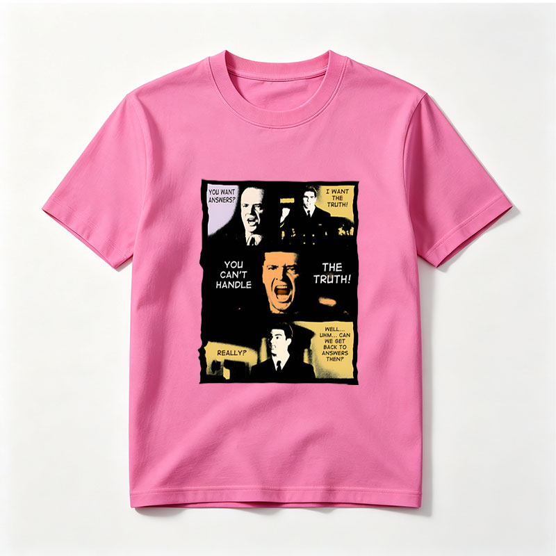 J. Edgar Hoover, Jack Bauer, and a military officer in a dramatic exchange about truth and answers. - Tee