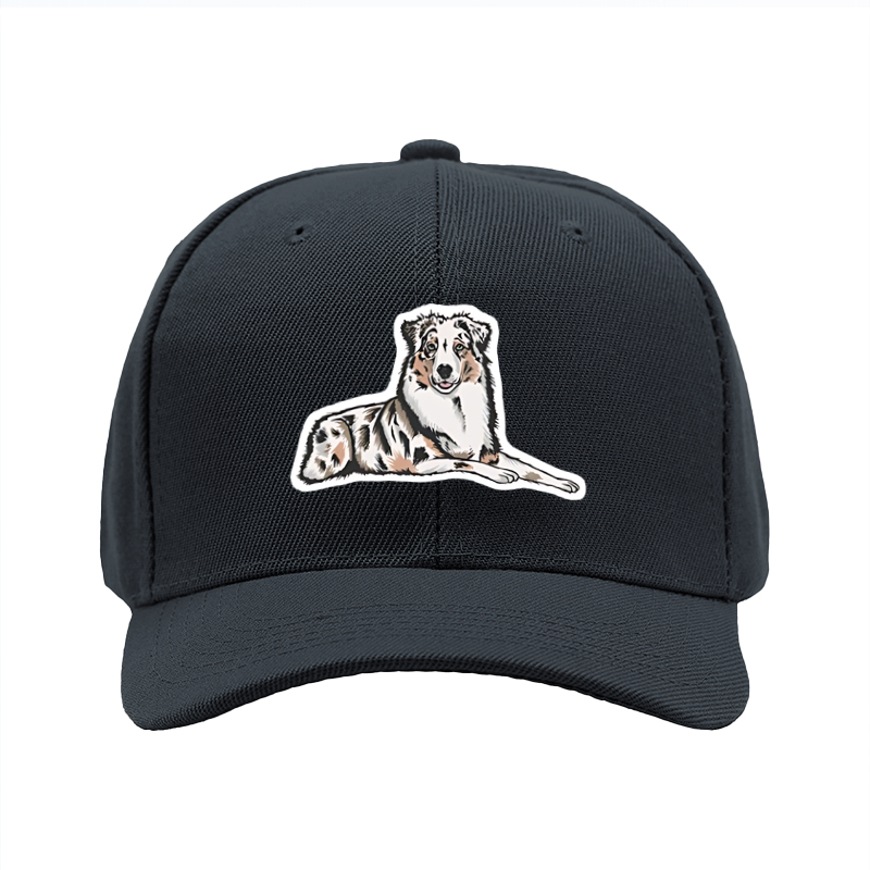 1pc New Baseball Cap with Australian Shepherd Dog Print Design Unisex Adjustable Hat for Outdoor Activities and Daily Wear Suitable for Pet Lovers and Animal Enthusiasts