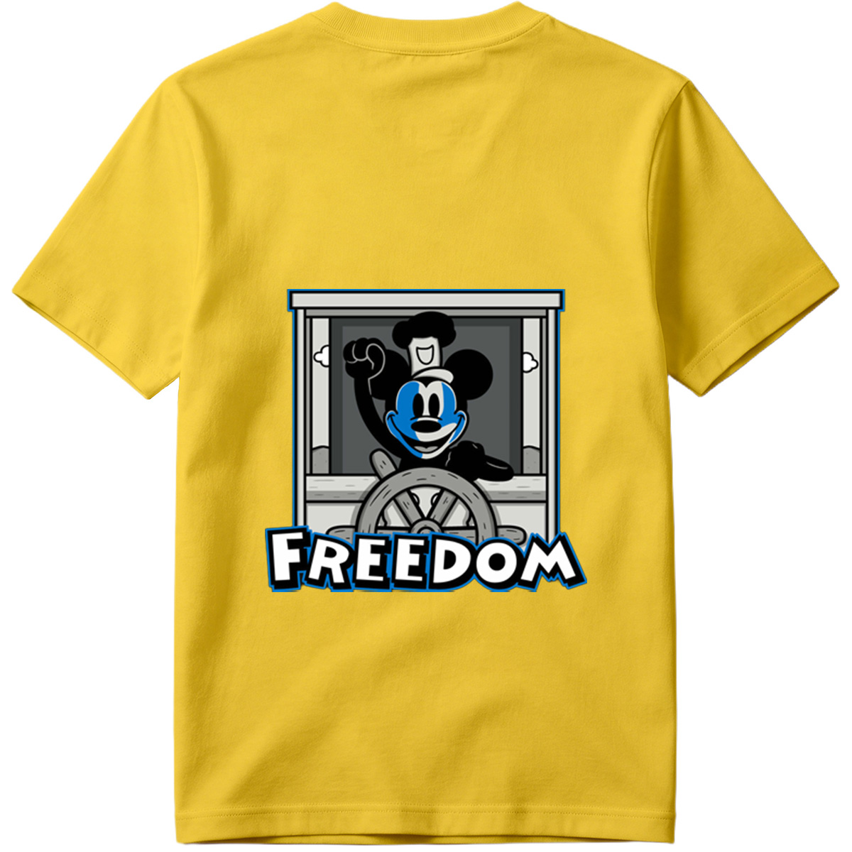Mickey Mouse Freedom Steering Wheel Design - Tee