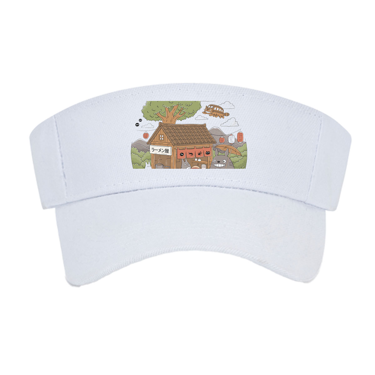 Totoro and Neighbor Enjoy Ramen at a Cozy Stall -  Visor cap