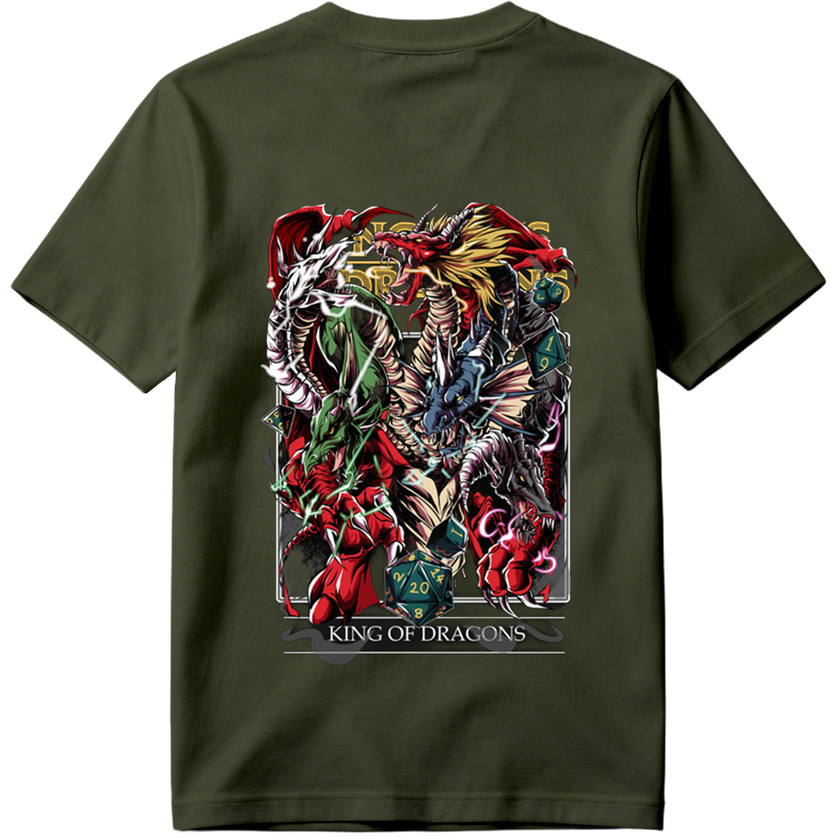 King of Dragons: Multicolored Dragon Ensemble - Tee