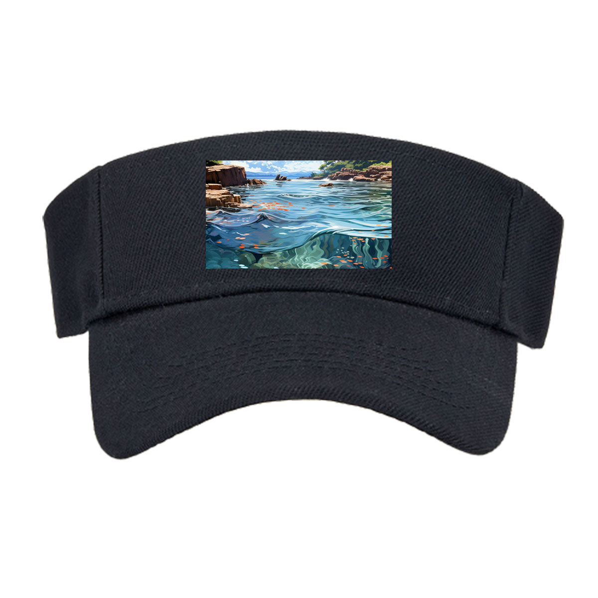Crystal Clear Waters and Sky Reflections -  Visor cap