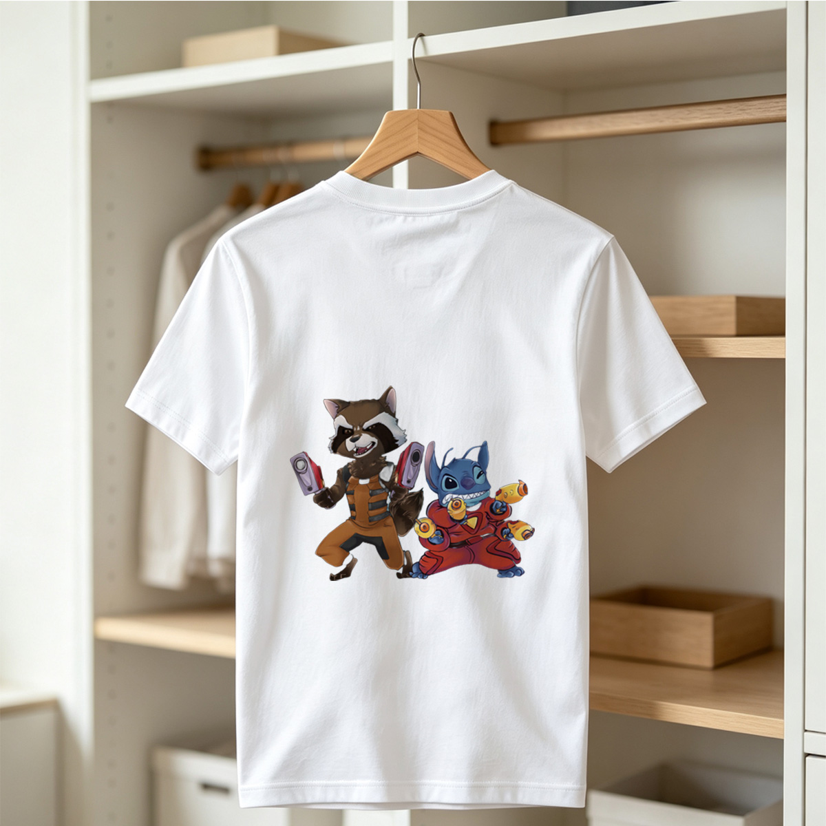 Rocket Raccoon and Stitch - Tee