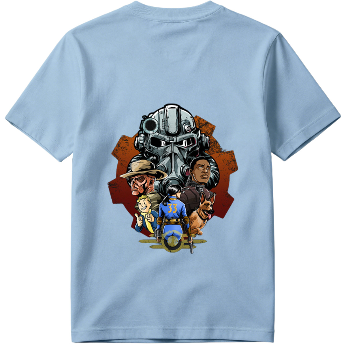 Fallout: Vault Boy, Vault Dweller, Dogmeat, and Brotherhood of Steel - Tee