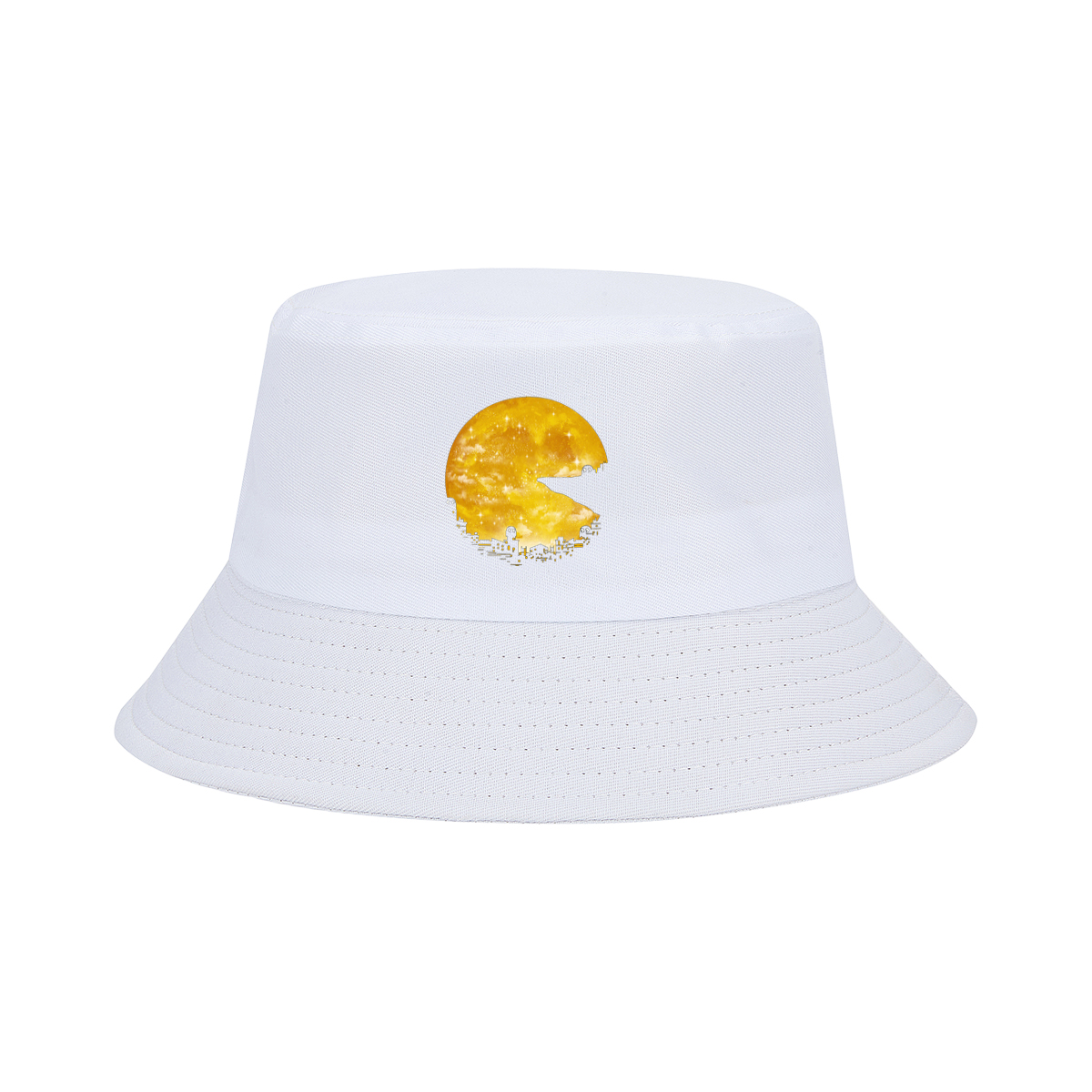 Pac-Man Cityscape Under the Moon - Fisherman's Hat