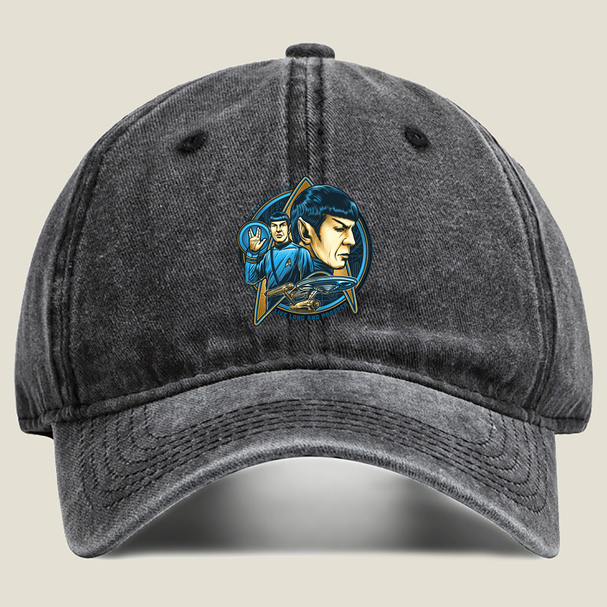 Star Trek: Spock - Live Long and Prosper - Washed Denim - Baseball Cap