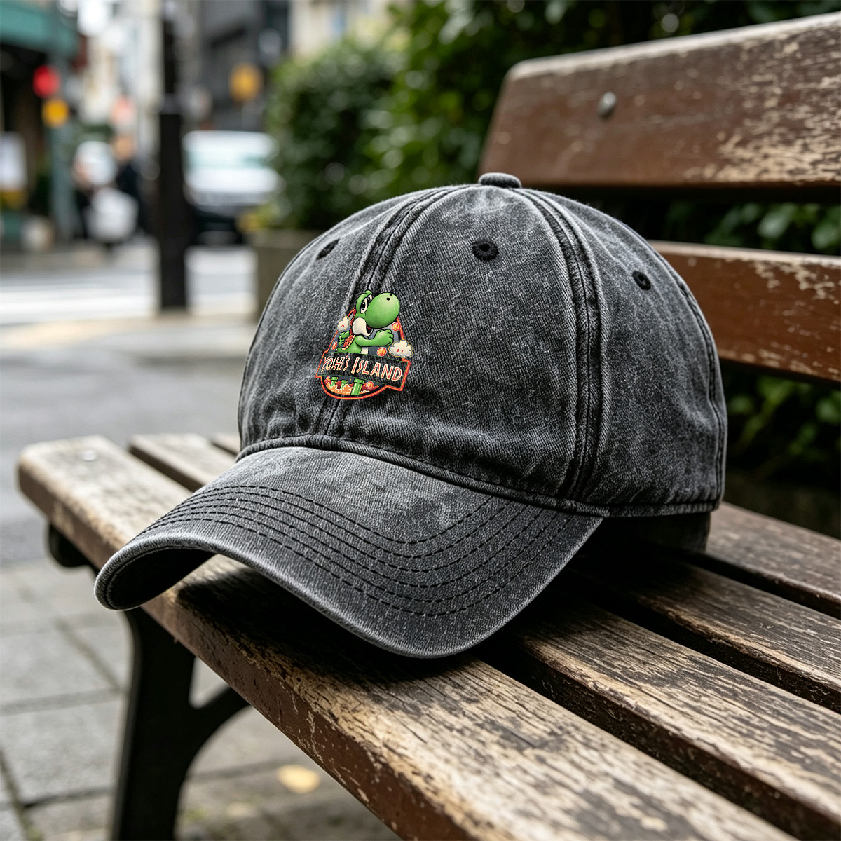 Yoshi's Island: Yoshi and Friends Adventure - Washed Denim - Baseball Cap
