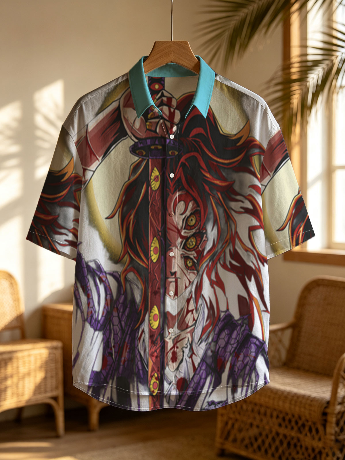 Demon Slayer: with Blood-Stained Sword and Fiery Eyes -  Shirt