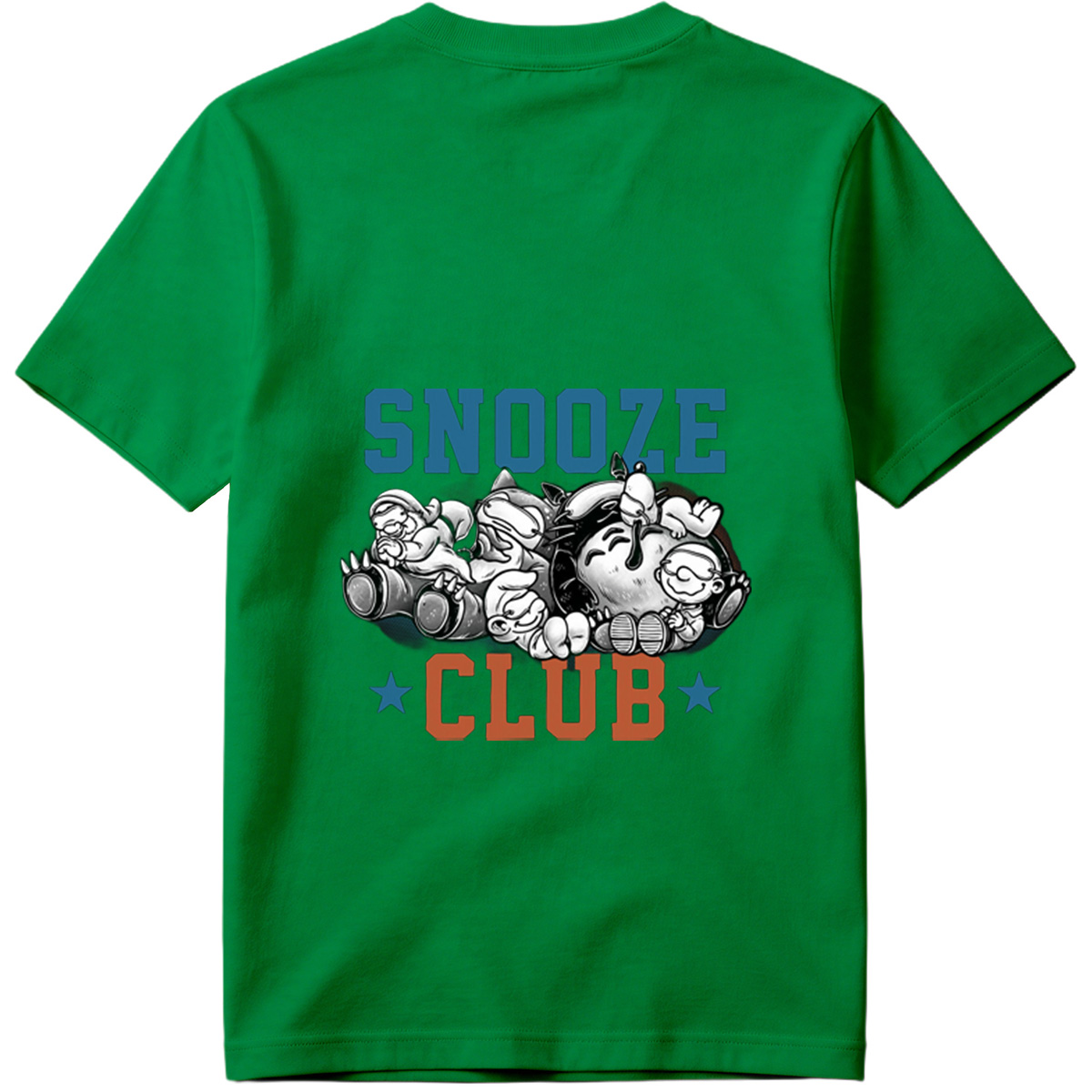 Snooze Club: Mickey, Minnie, Donald, Goofy, and Pluto Sleeping Together - Tee