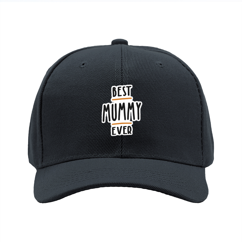 1pc New Baseball Cap Best Mummy Ever Print Unisex Adjustable Hat for Outdoor Activities Adults and Families Casual Wear Fashion Accessory