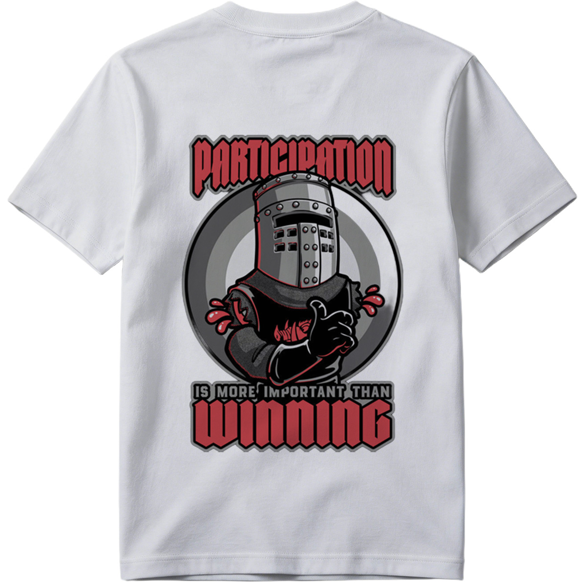 Participation is More Important Than Winning - Knight Mascot Design - Tee