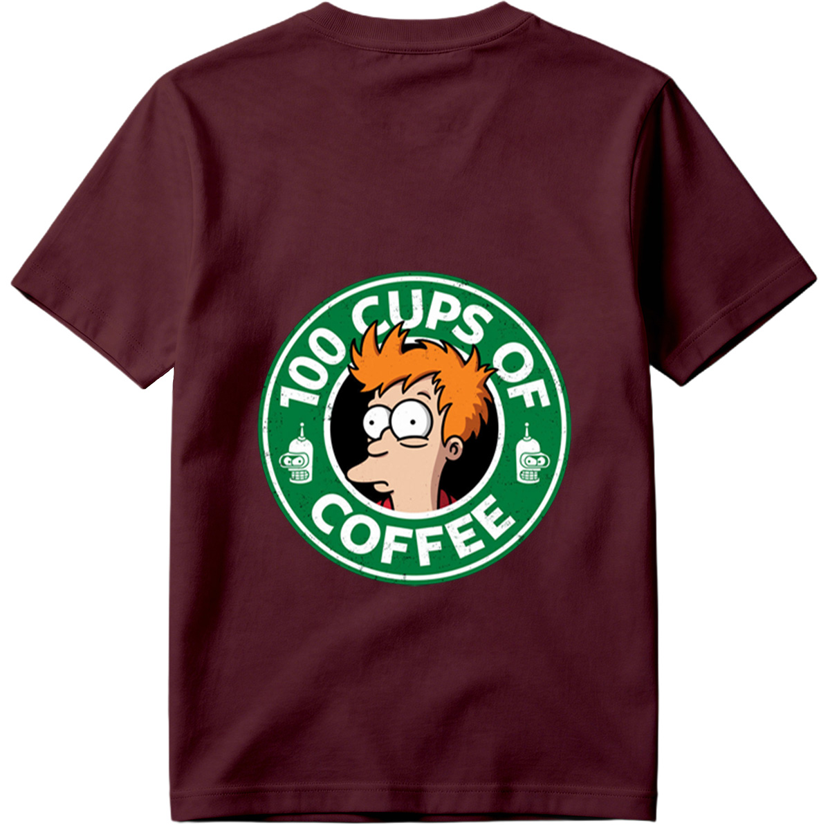 Futurama: Fry and Bender - 100 Cups of Coffee - Tee