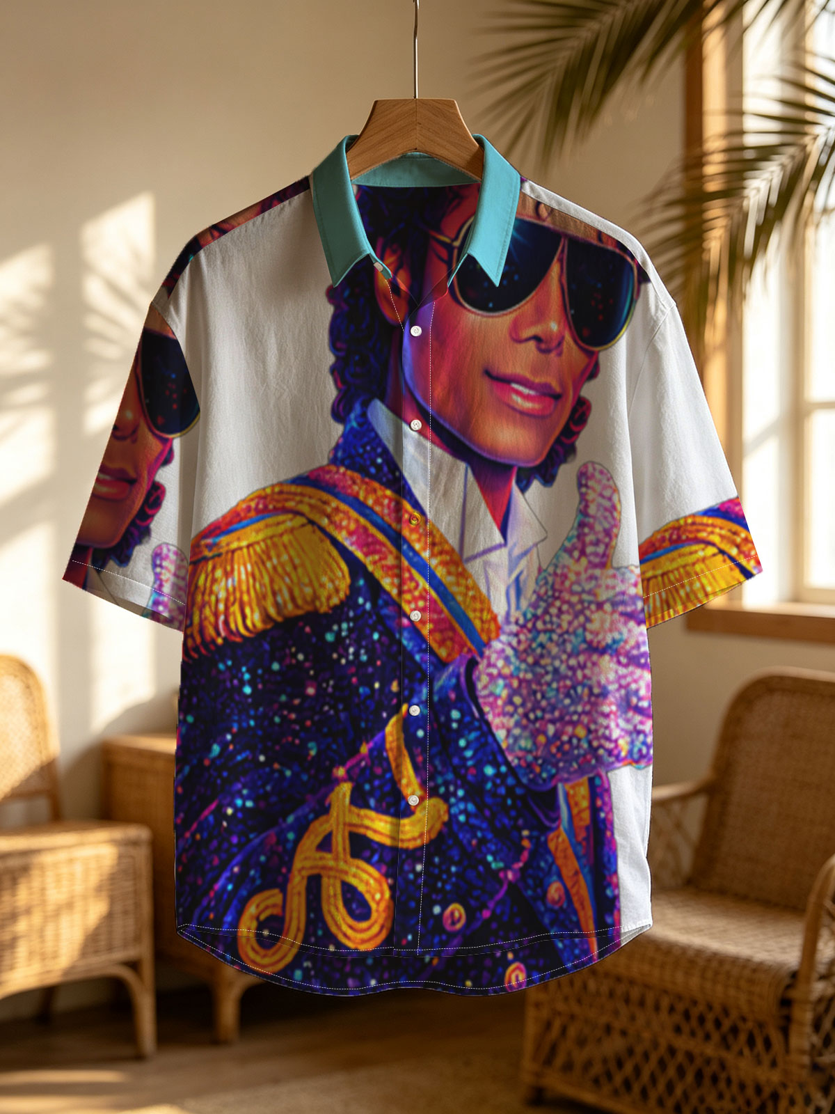 Michael Jackson in Iconic Military Jacket and Sparkling Glove -  Shirt
