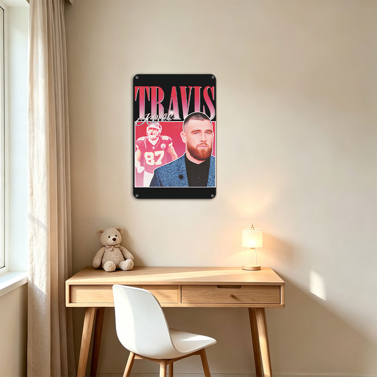 Travis Kelce: NFL Star and Celebrity Persona - painting