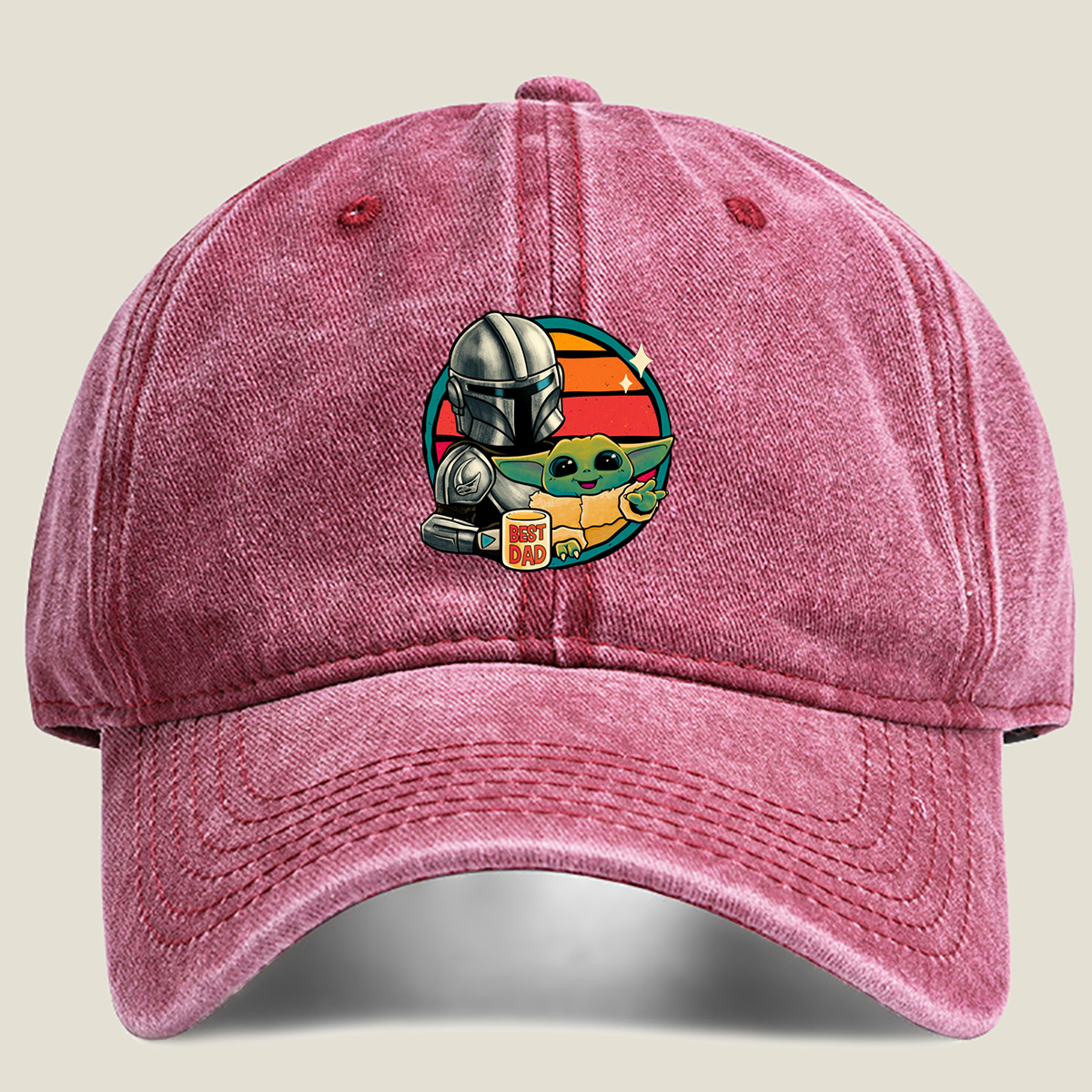 The Mandalorian and Grogu: Best Dad - Washed Denim - Baseball Cap