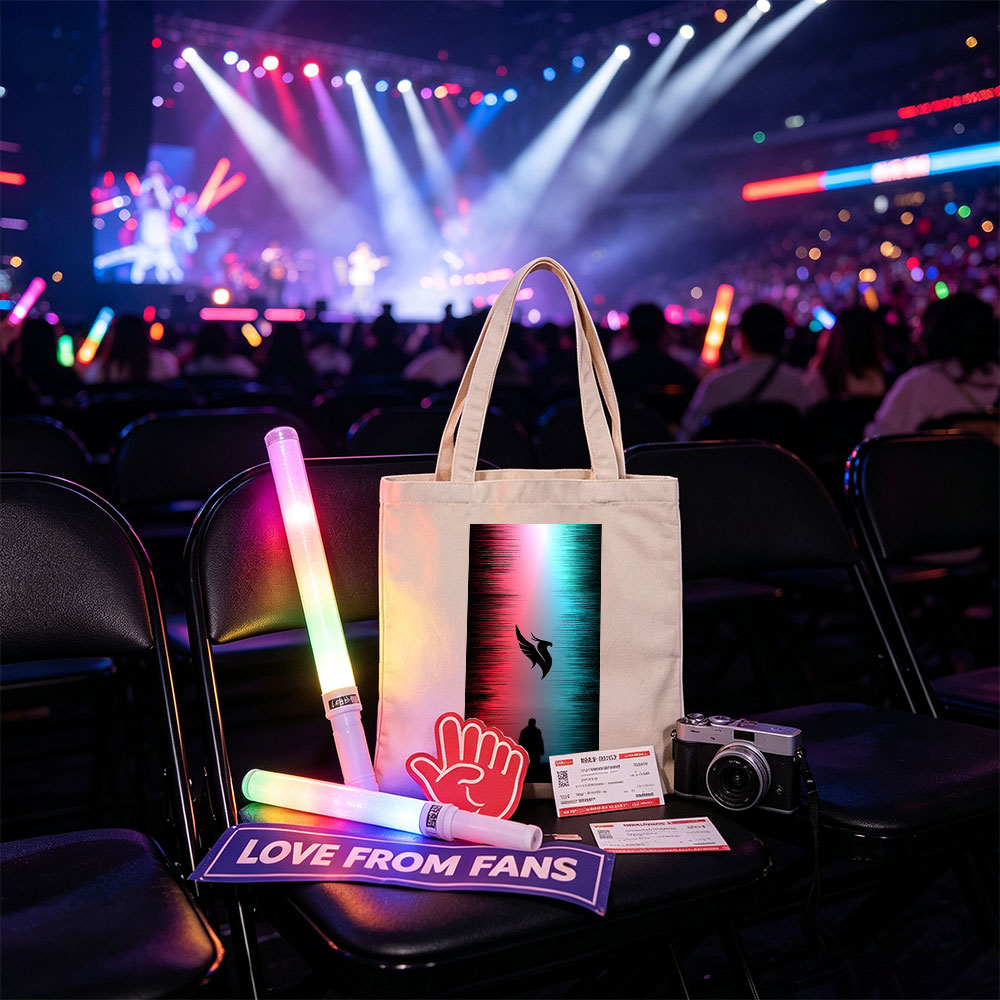Linkin Park - Silhouette of a Man Standing Before a Winged Bird Symbol Against a Red and Blue Gradient Background - Canvas tote bags
