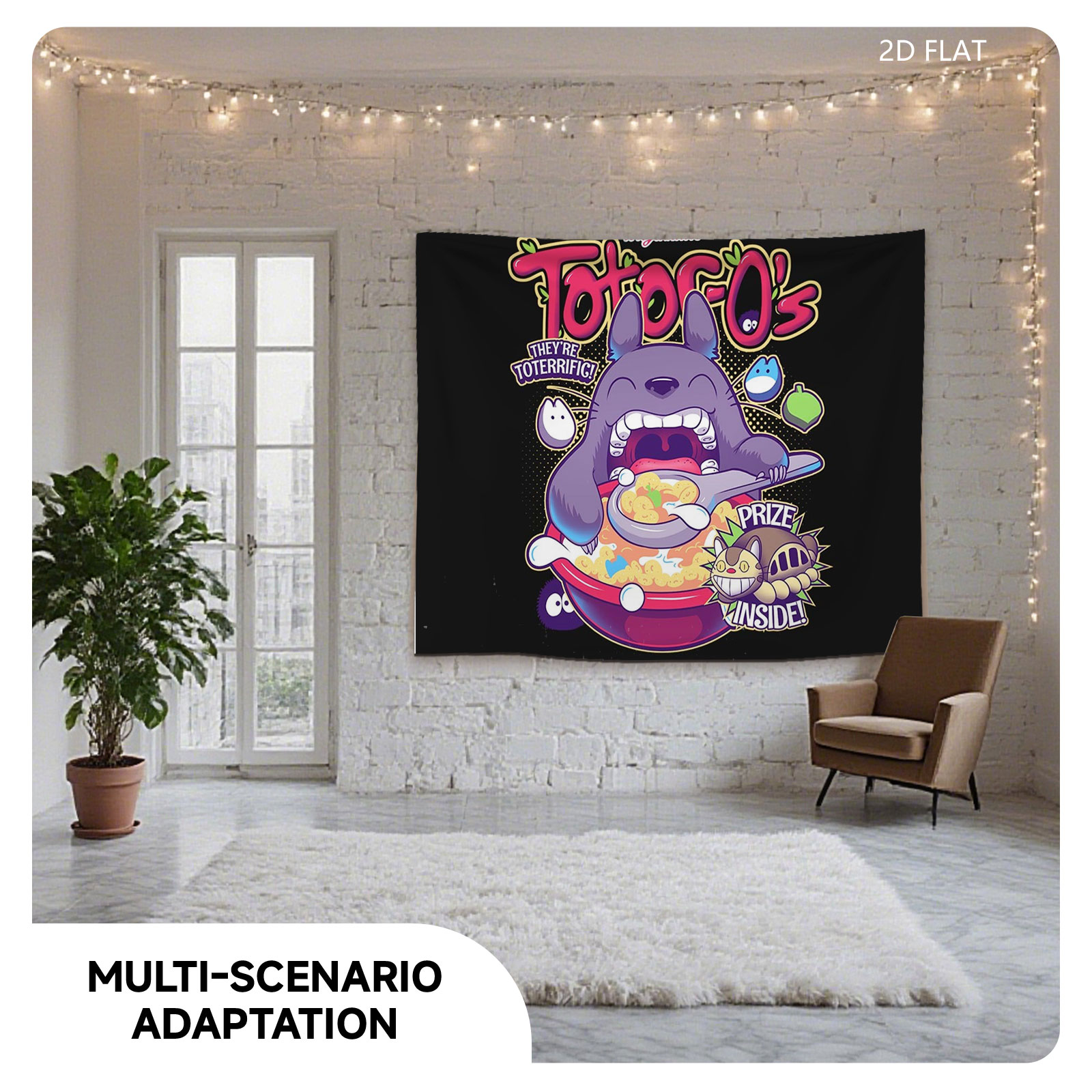 Miyazaki's Totoro's Cereal: They're TOTERRIFIC! Prize Inside! - Tapestry