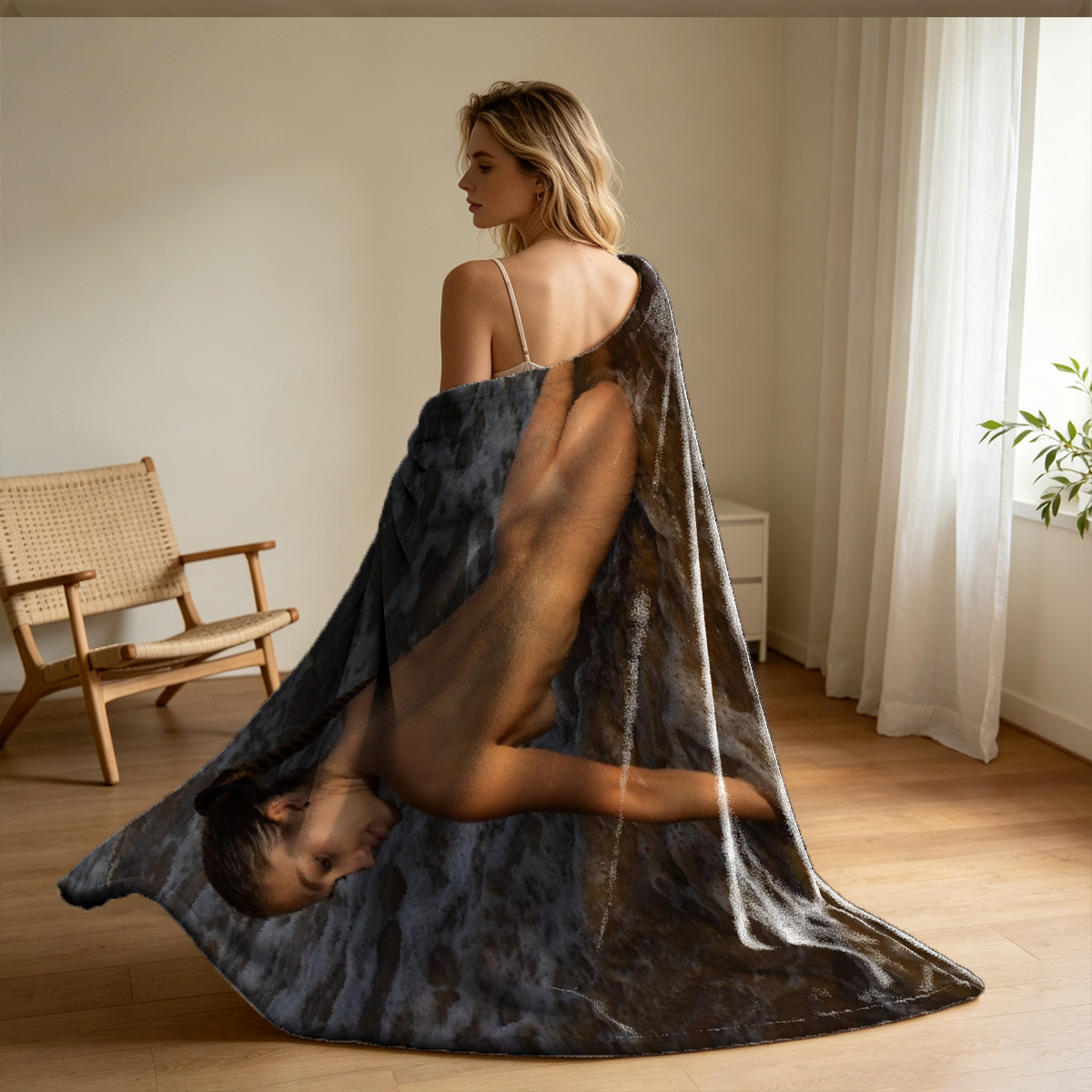 Nude Chess in the Meadow - Blanket