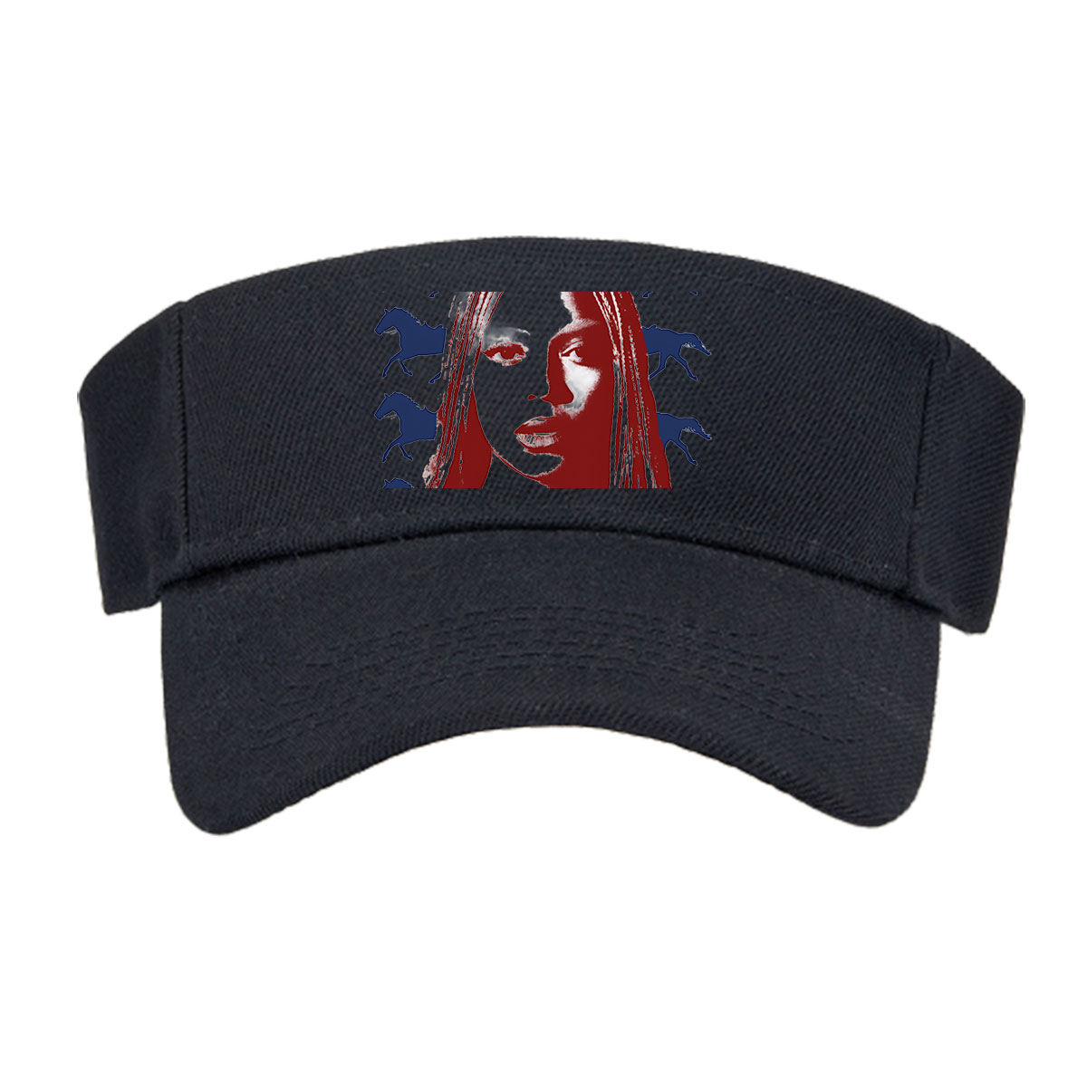 Beyoncé with Braided Hair and Horses in Background -  Visor cap