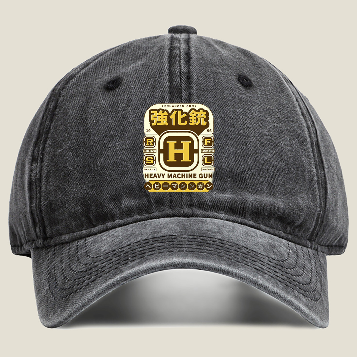 Enhanced Gun: Heavy Machine Gun H - Washed Denim - Baseball Cap