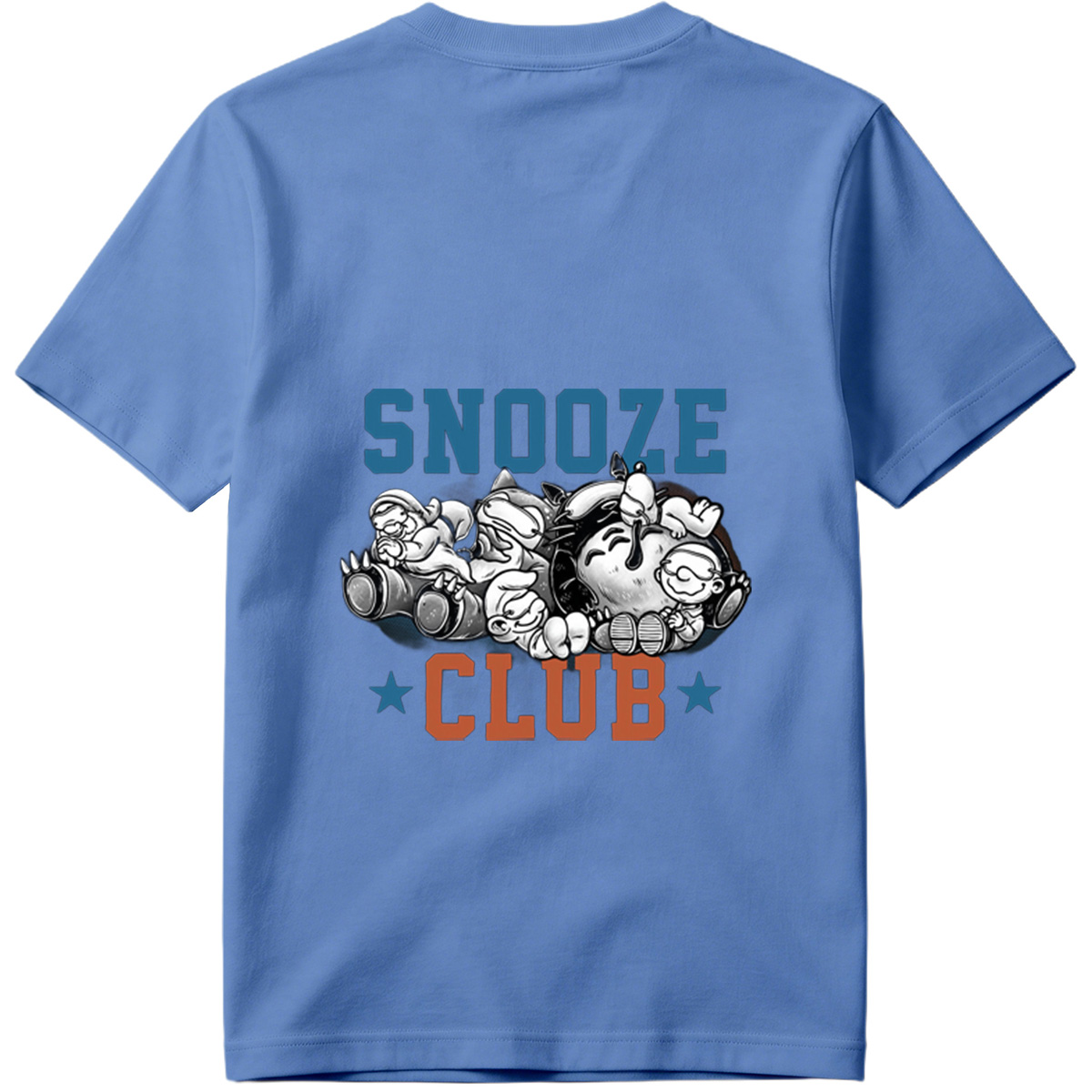 Snooze Club: Mickey, Minnie, Donald, Goofy, and Pluto Sleeping Together - Tee