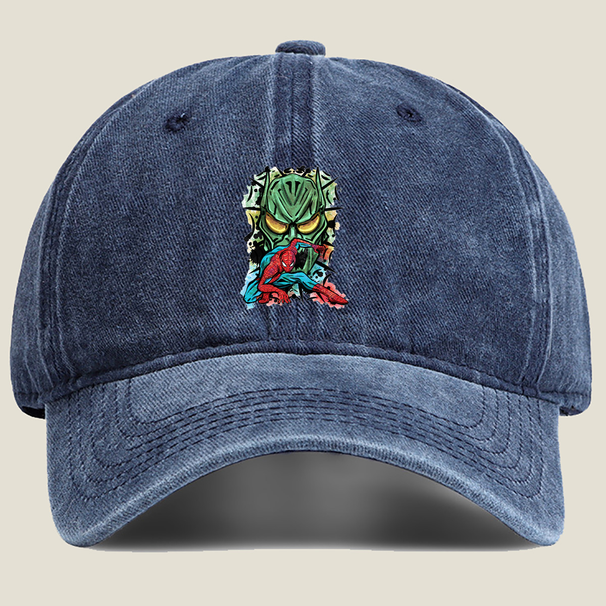 Spider-Man vs Green Goblin - Washed Denim - Baseball Cap