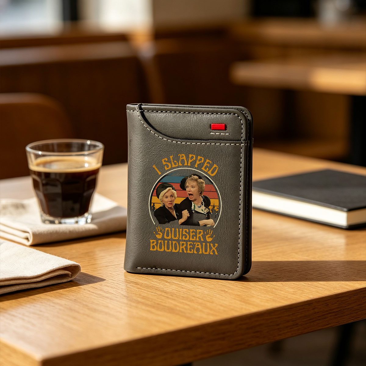 I Slapped Ouiser Boudreaux - Steel Magnolias Character Parody - Vertical Style Wallet