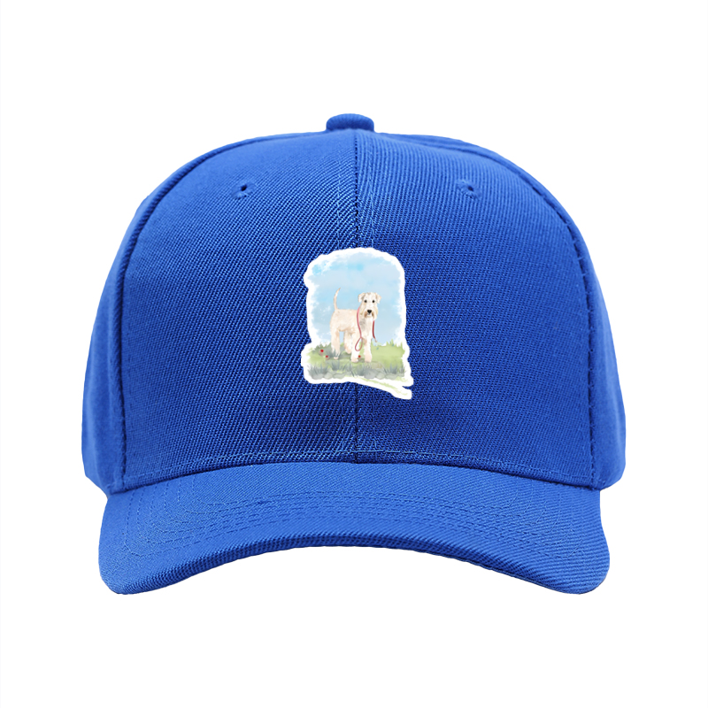 1pc New Baseball Cap with Adorable Dog Print and Red Leash Design, Unisex Adjustable Hat for Outdoor Activities, Perfect for Pet Lovers and Casual Wear