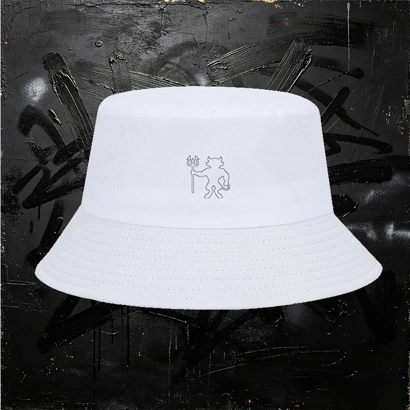 Unisex Fisherman Hat with Star Print and Minimalist Text Design – Classic Adjustable Sun Protection Cap for Outdoor Activities, Travel, and Casual Wear – Suitable for Adults Seeking Stylish and Functional Headwear