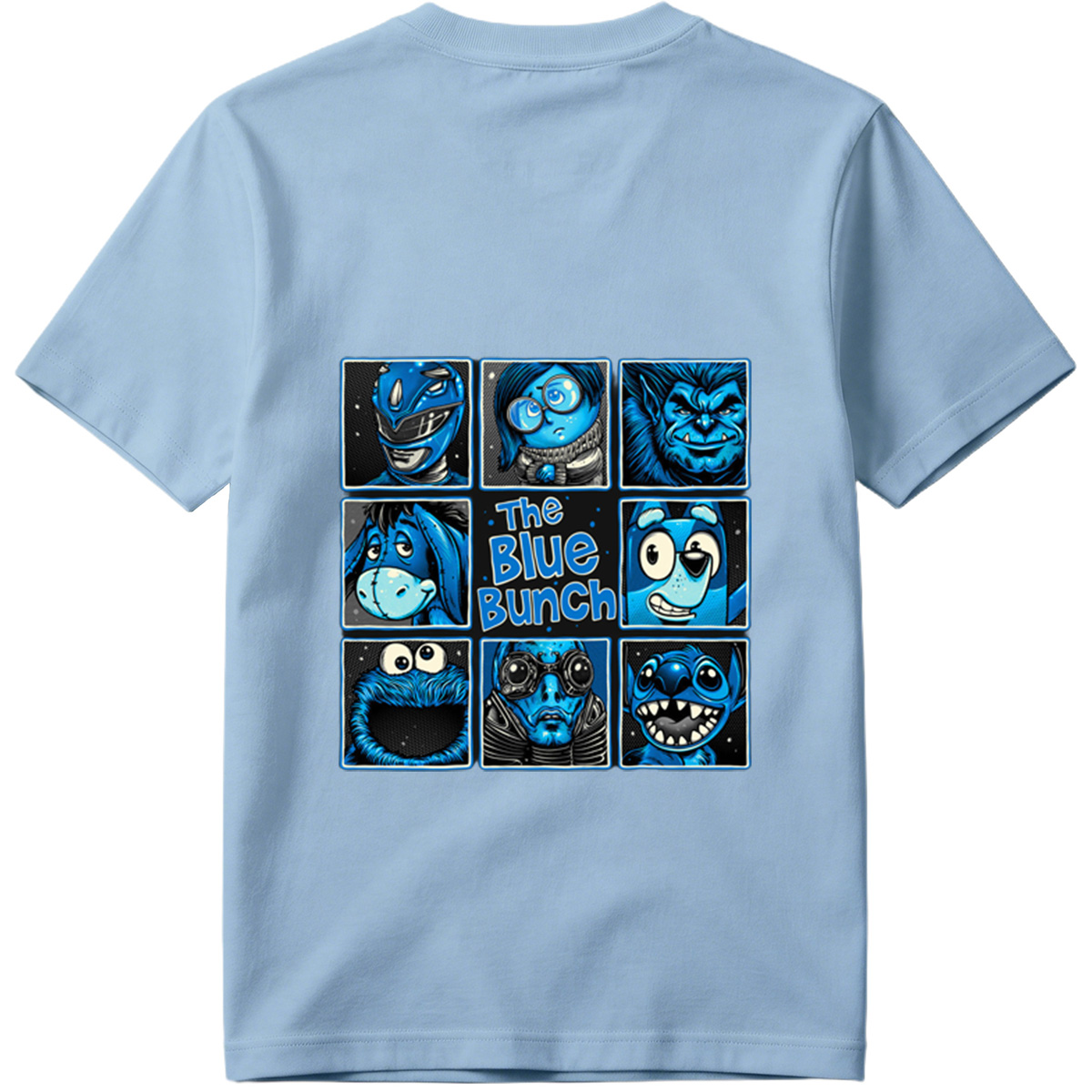 The Blue Bunch: A Collection of Blue Characters - Tee