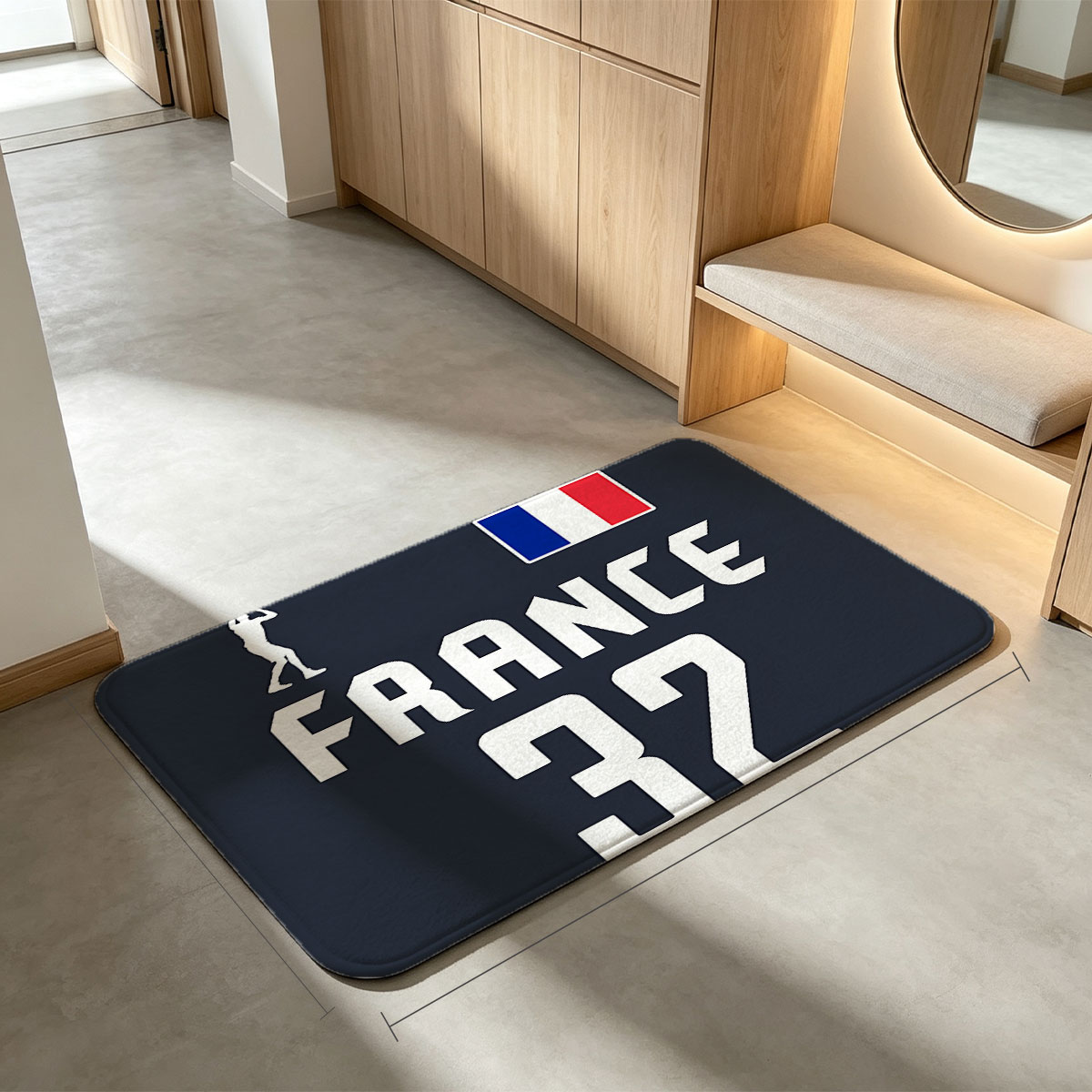 France Basketball Jersey #32 - Flannel floor mat