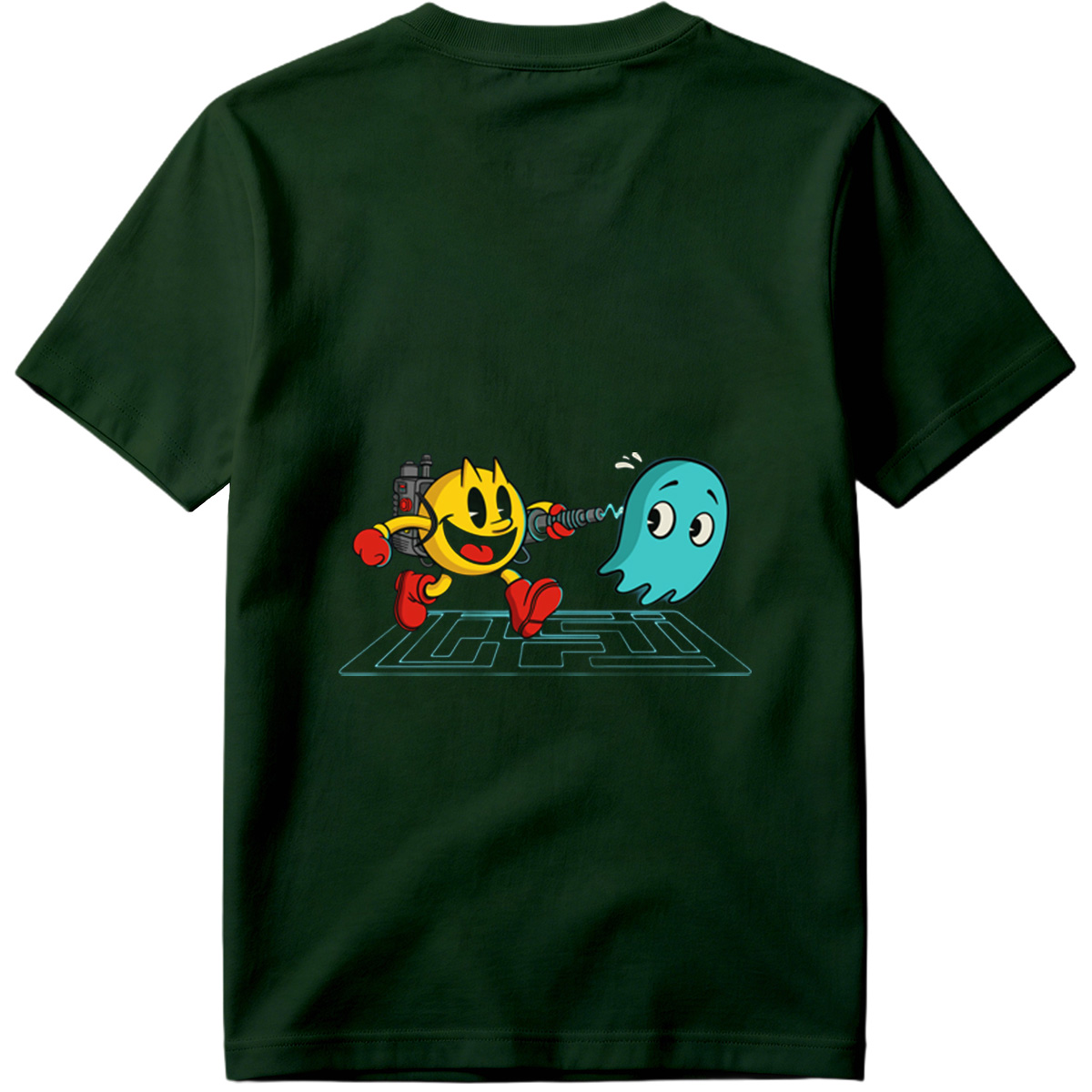 Pac-Man and Ghost in Action - Tee