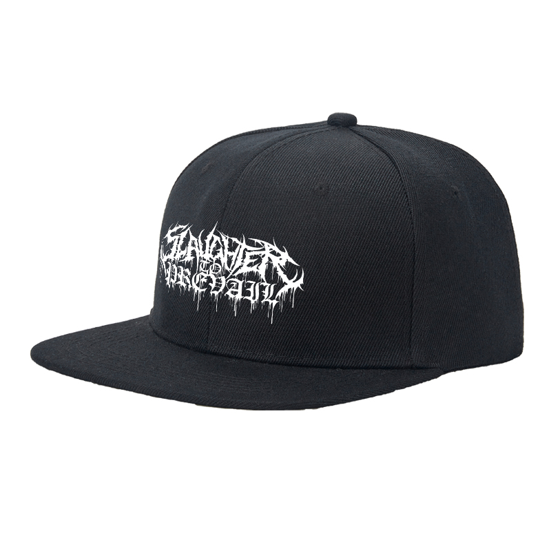 Flat Brim Baseball Cap Featuring Dripping Gothic Logo Print Streetwear Underground Skate Brand for Basketball Court Skate Park Urban Lifestyle Skaters Rappers Streetwear Enthusiasts