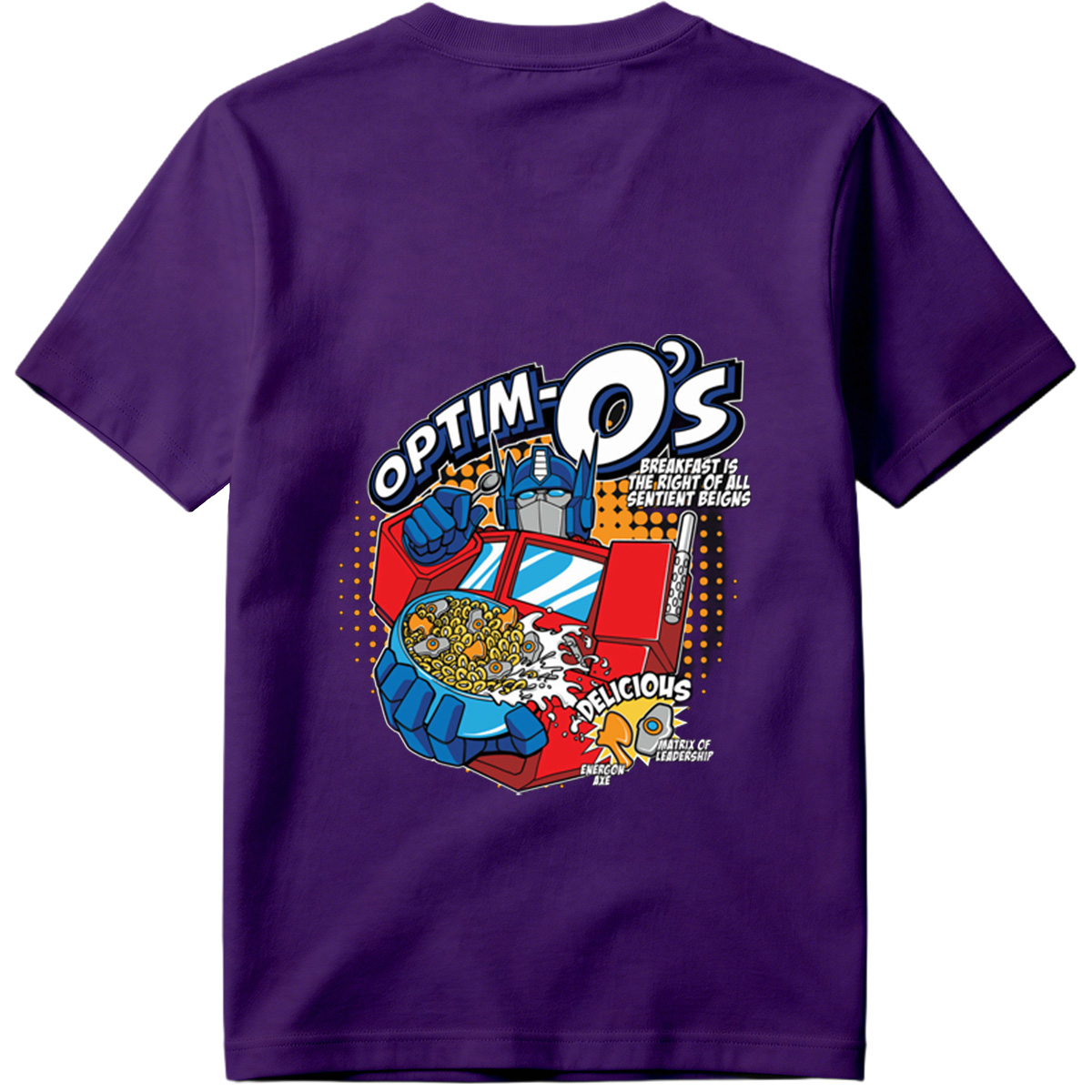 Optim-O's: Transformers Breakfast Cereal Featuring Optimus Prime - Tee