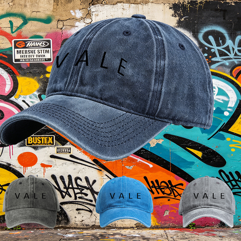Unisex Classic Washed Cotton Hat with 