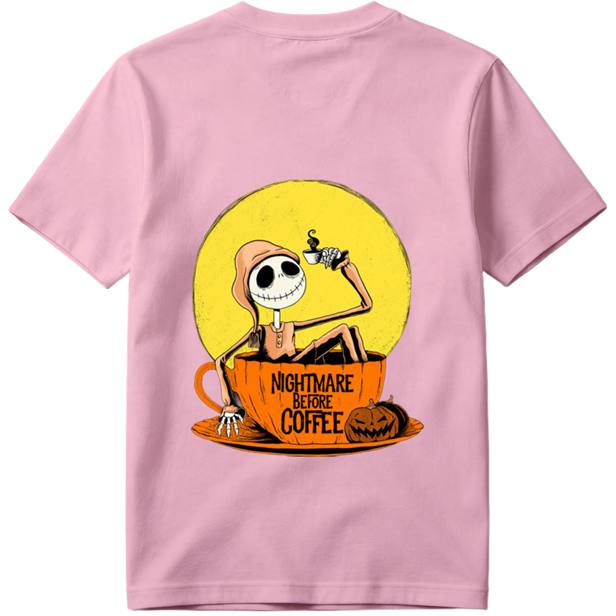 Jack Skellington in Coffee Cup - Nightmare Before Coffee - Tee