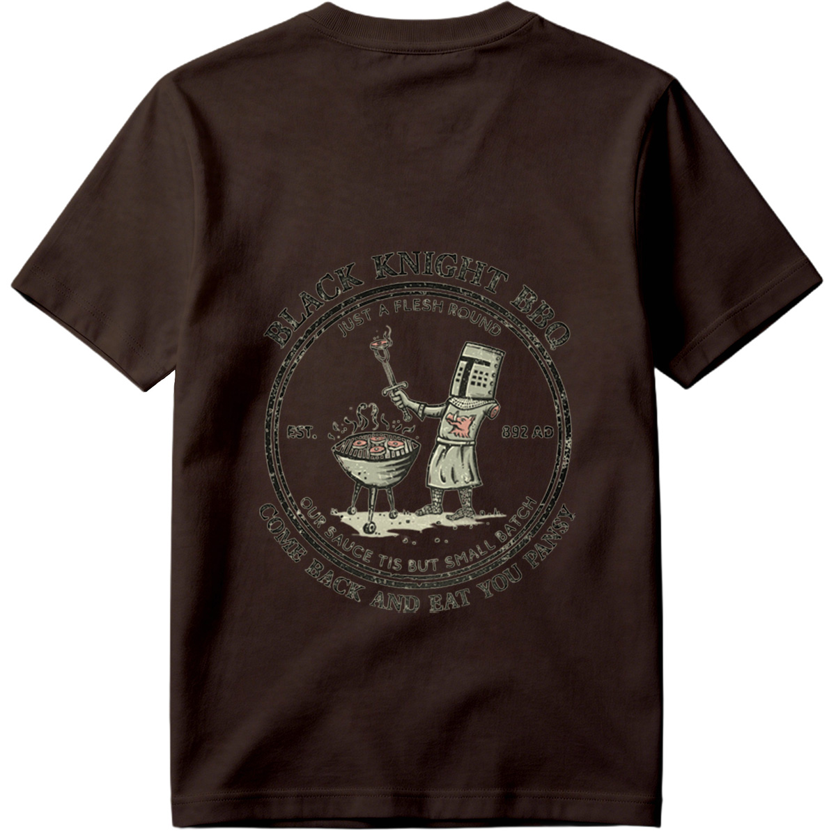 Black Knight BBQ: Just a Flesh Round - Tee